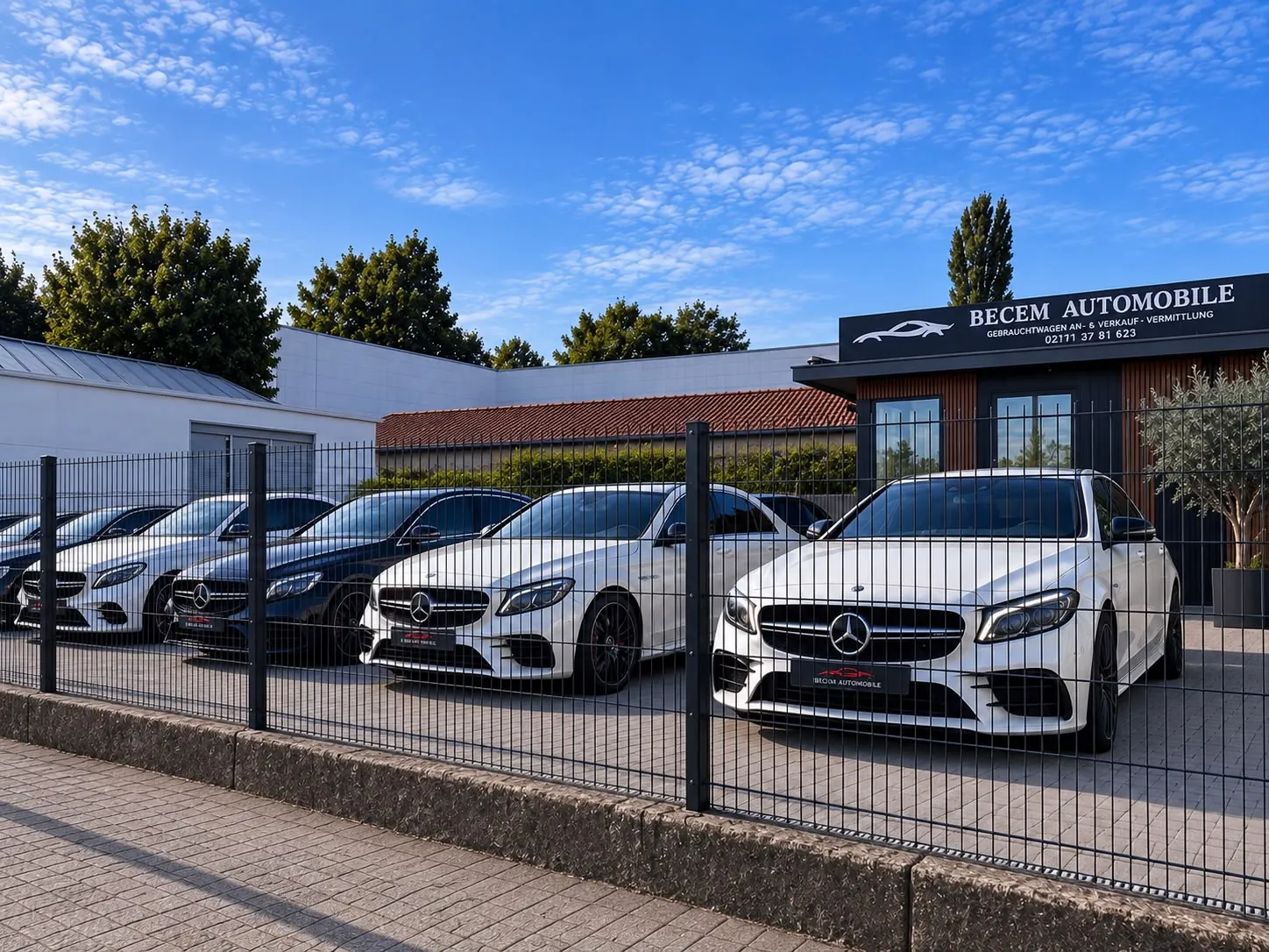 Showroom von Becem Automobile an der Borsigstraße 9 in Leverkusen